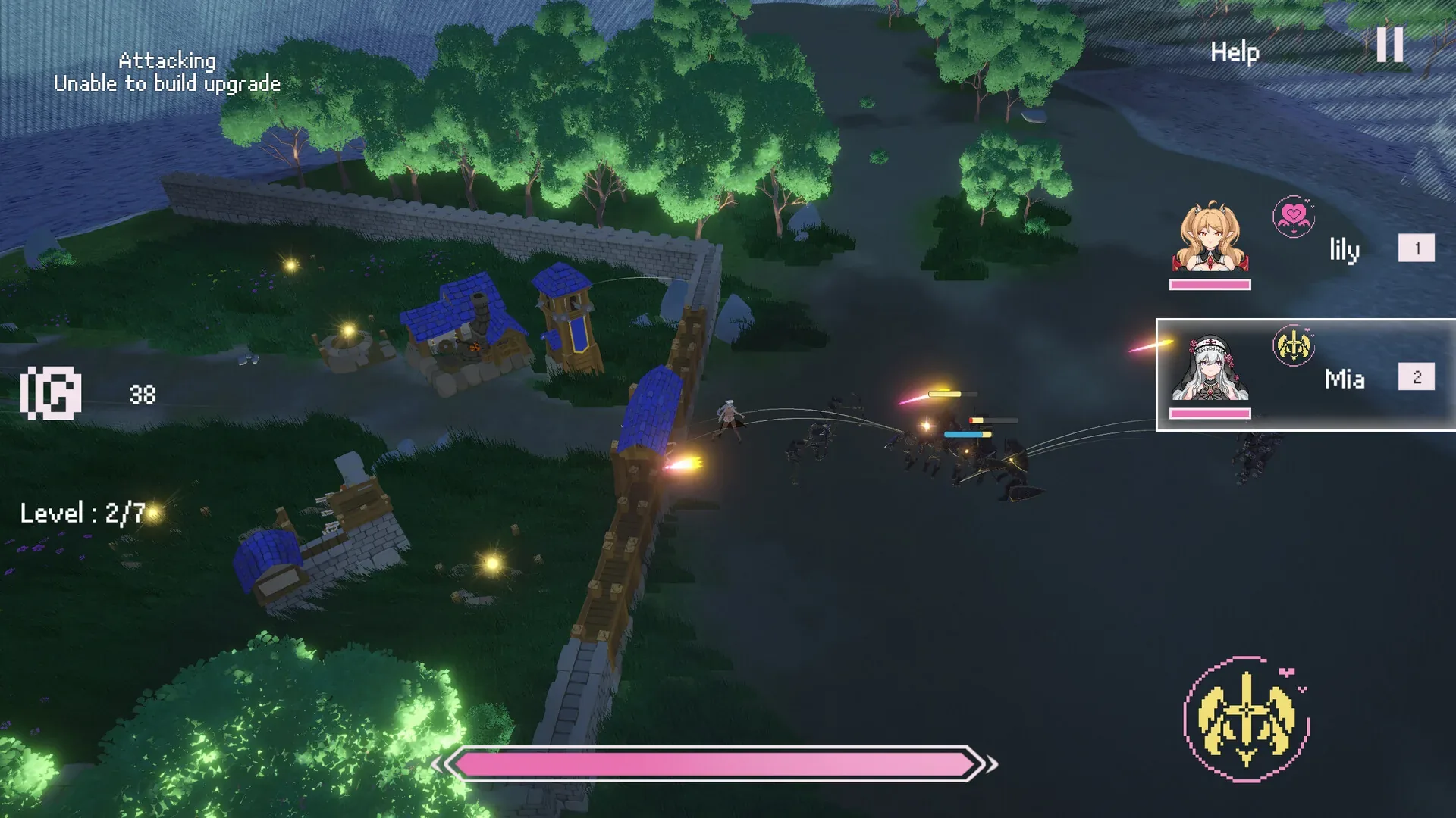从魅魔开始的异世界冒险：夜间城墙塔防与Attacking Unable to build upgrade，普通虚构交战无性内容