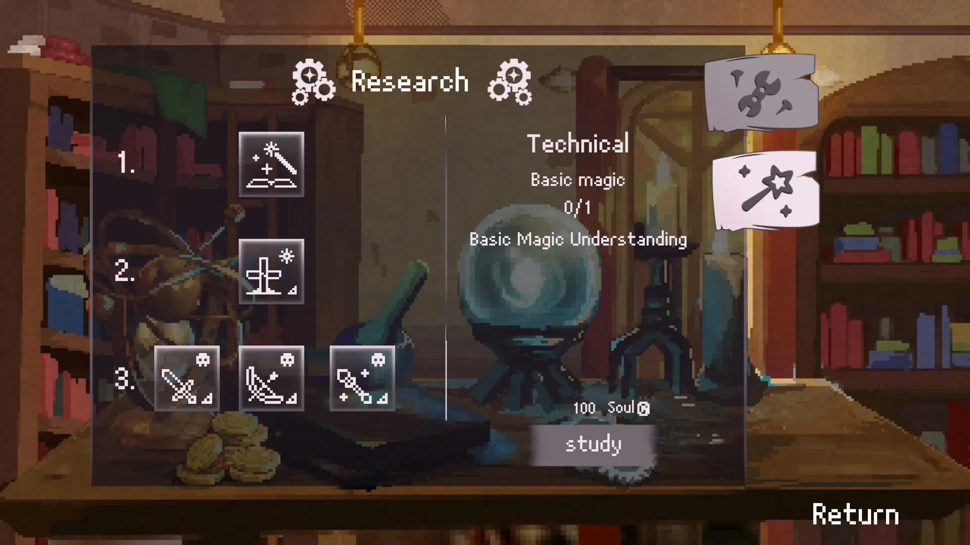 从魅魔开始的异世界冒险：Research Basic magic 0/1与100 Soul研究菜单，无成人身体指标