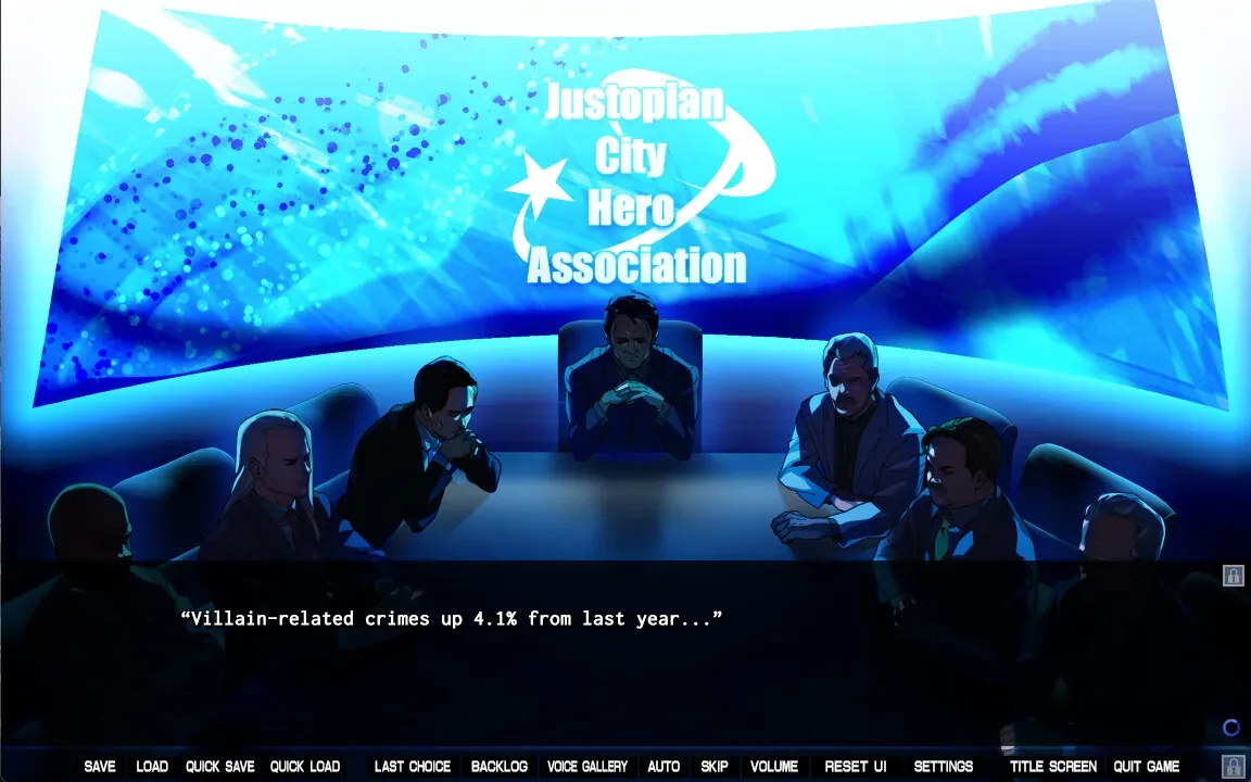 牺牲恶棍：Justopian City Hero Association会议与英语旁白