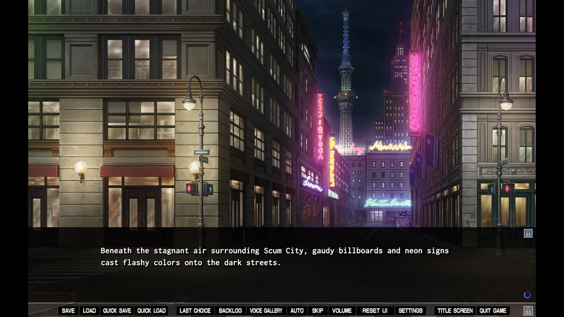 牺牲恶棍：Scum City夜街与英语环境旁白